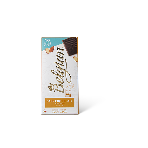 Chocolate Bar no sugar added dark almond - 70g